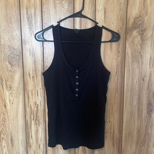 Blank tank button up